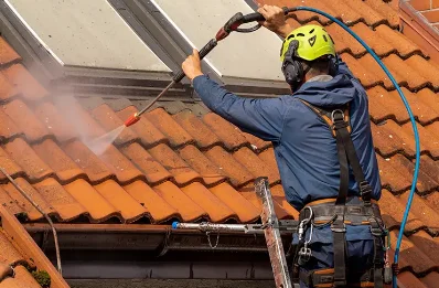 Démoussage et hydrofuge de toiture à Saulges